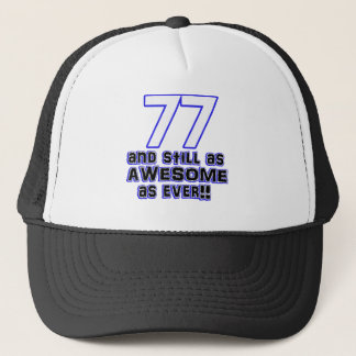 77th birthday design trucker hat