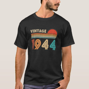 77th Birthday Gift - Vintage 1944 Retro Bday 77 Ye T-Shirt