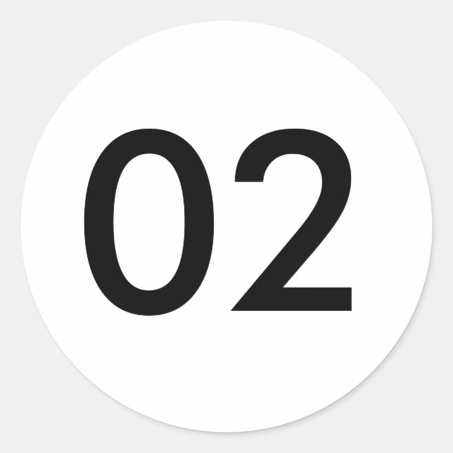 78702 CLASSIC ROUND STICKER (Front)