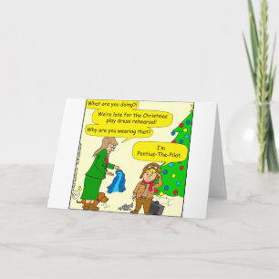 787 Pontius Pilate cartoon Holiday Card