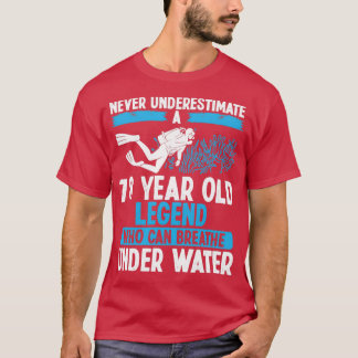 78 Birthday Scuba Diving Breathe 78 Years Old T-Shirt