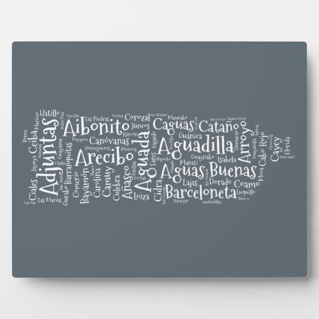 78 Towns 1 Puerto Rico Plaque (Front)