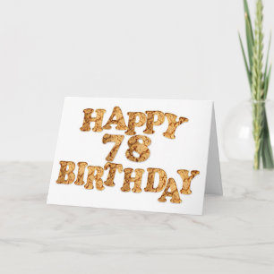 78th Birthday card for a cookie lover