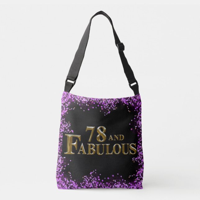 78th Birthday  Crossbody Bag (Front)