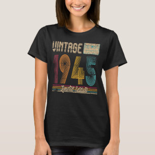 78th Birthday Gifts Cassette Vintage 1945 Limited T-Shirt