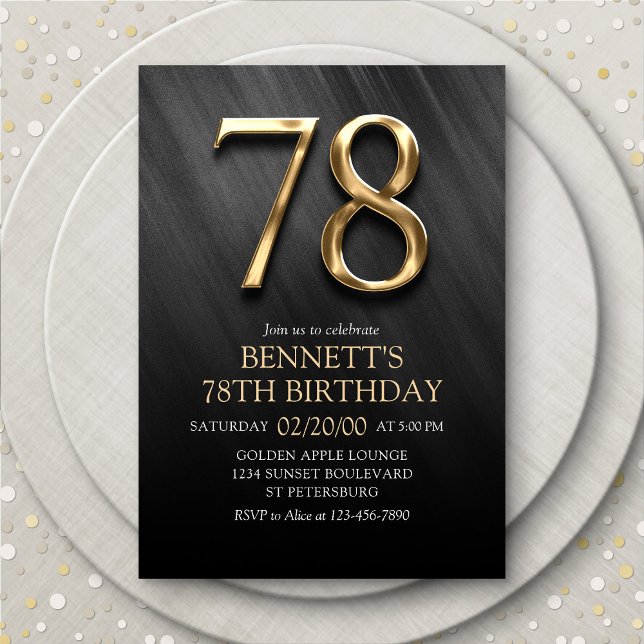 78th Birthday Invitation (Creator Uploaded)