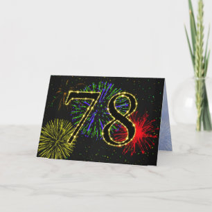 78th Birthday Party Invitation