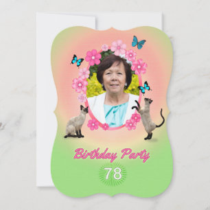 78th Birthday Party Invitation