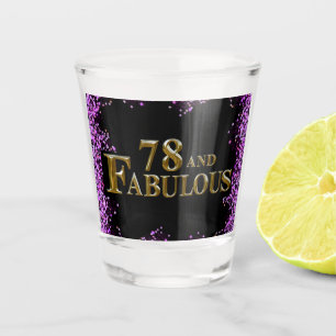 78th Birthday Shot Glass