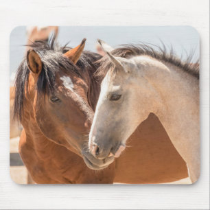 7911-Two Wild Mustangs Mouse Pad