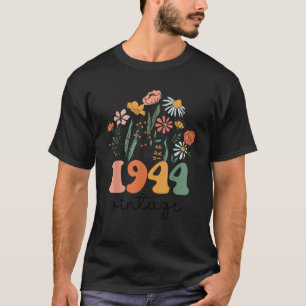 79 Years Old Vintage 1944 79th Women Birthday Wild T-Shirt