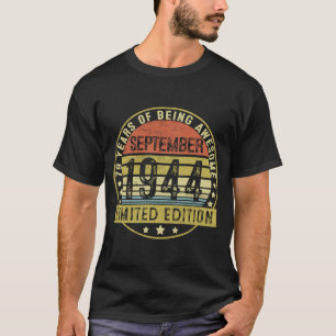 79 Years Old  Vintage September 1944 79th Birthday T-Shirt