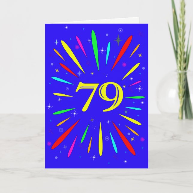 79th Birthday Explosion Card (Front)