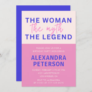 79th birthday invitations Humour Woman Myth Legend