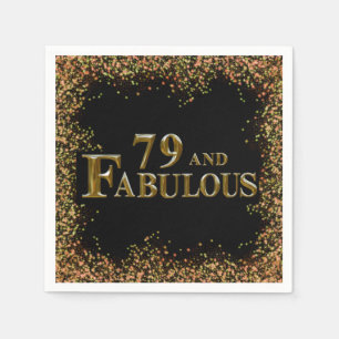 79th Birthday Napkin