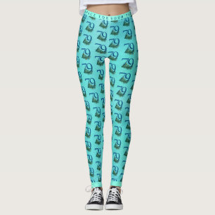 79th Birthday or Anniversary Peacock Pattern Leggings