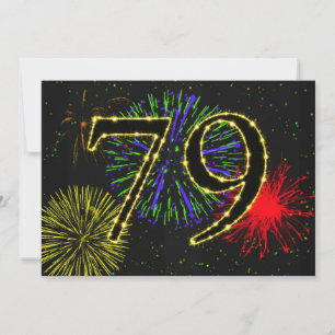 79th birthday party invitate invitation