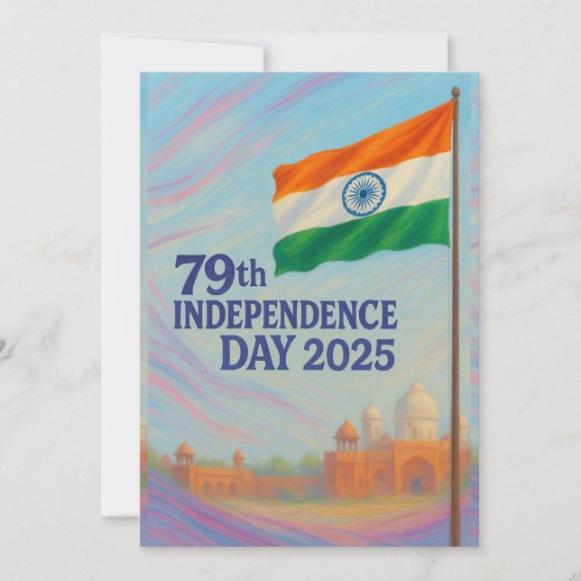  79th India Independence Day Card (Front)