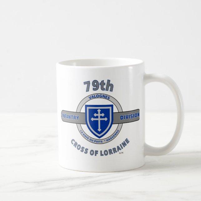 79TH INFANTRY DIVISION "CROSS OF LORRAINE" COFFEE MUG (Right)