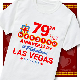 79th Wedding Anniversary Fabulous Las Vegas Couple T-Shirt