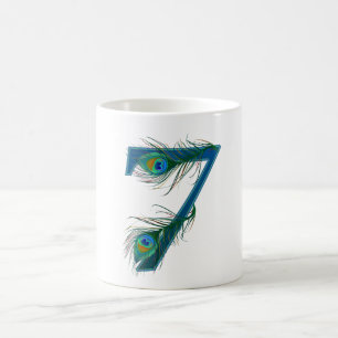 7 / 7th / number 7 / anniversary / 7th birthday coffee mug