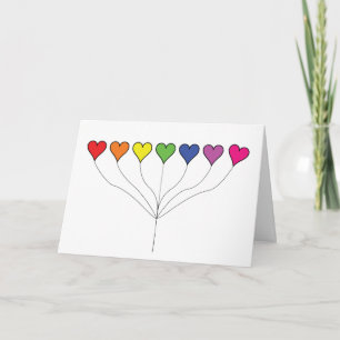7 Balloon Hearts (2) Birthday Card