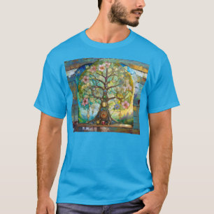 7 Chakra Blossoming Tree Of Life T-Shirt