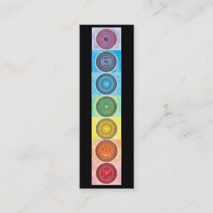 7 Chakra Mandala Mini Business Cards