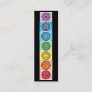 7 Chakra Mandala Mini Business Cards
