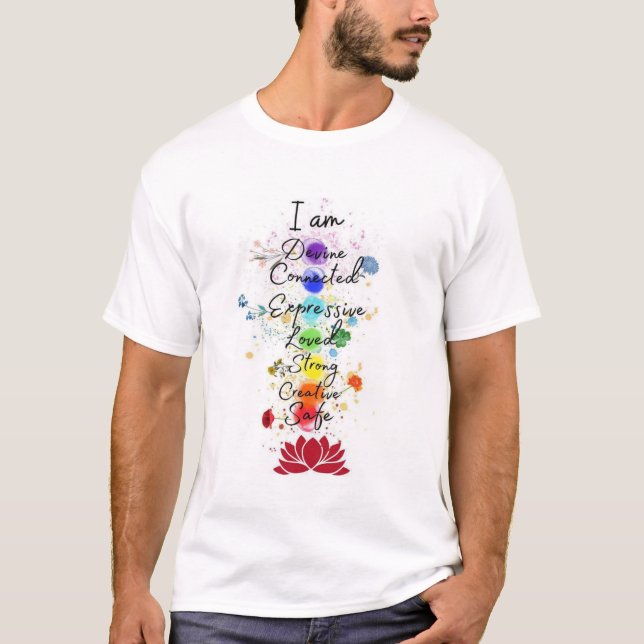 7 Chakra Meaning T-Shirt - Enlightening & Stylish  (Front)