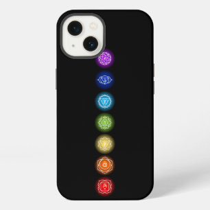 7 Chakra Symbols Black iPhone 13 Case
