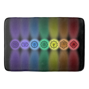 7 chakras bath mat