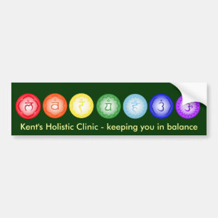 7 Chakras Bumper Sticker