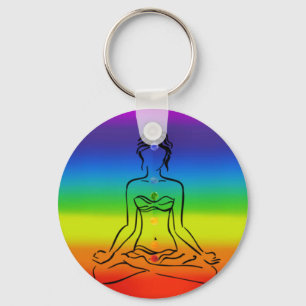 7 Chakras Key Ring