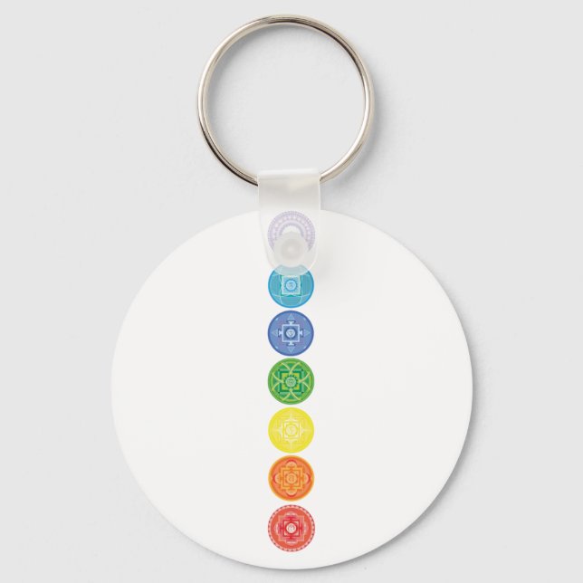 7 Chakras Key Ring (Front)