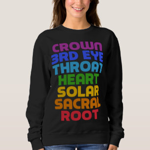 7 Chakras Saying Cool Yoga Quote Sweatshirt