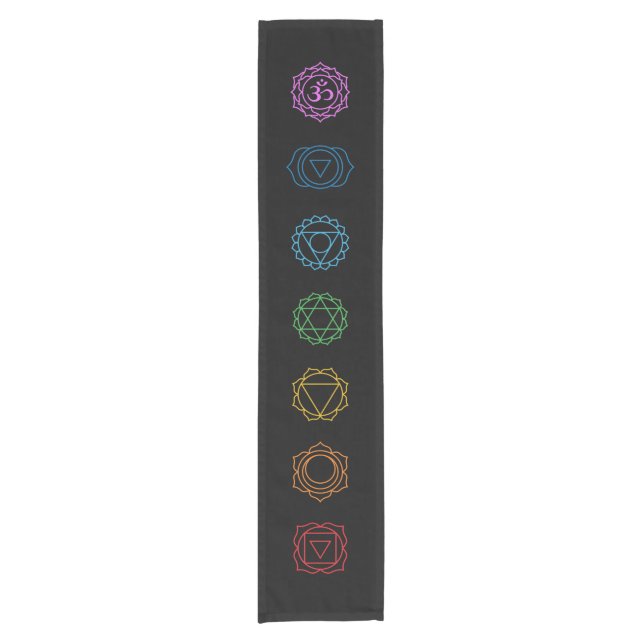 7 Chakras Short Table Runner (Front)