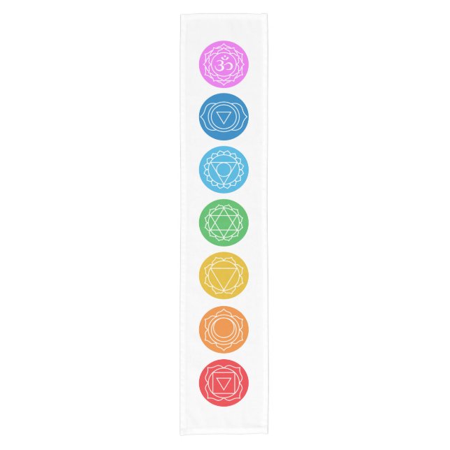 7 Chakras Short Table Runner (Front)