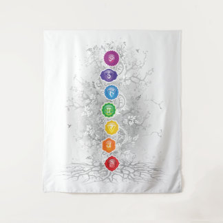 7 Chakras Tree Tapestry - 26
