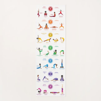 7 Chakras Yoga Poses Yoga Mat - 74wbg