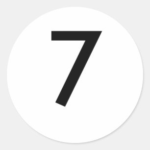 7 CLASSIC ROUND STICKER