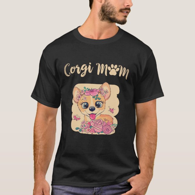 7 Corgi Mum Corgi T-Shirt (Front)
