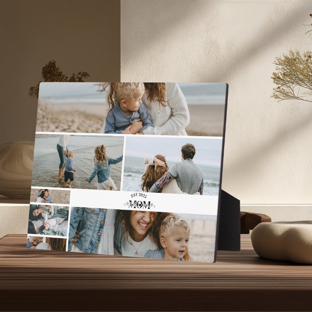 7 Custom Photo Collage Best Mum Ever  Plaque (Creator Uploaded)