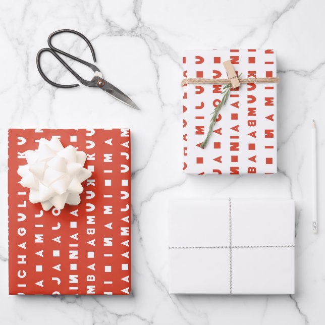 7 DAYS OF KWANZAA WRAPPING PAPER SHEET (Front)