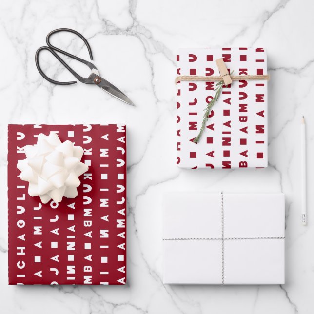 7 DAYS OF KWANZAA WRAPPING PAPER SHEET (Front)