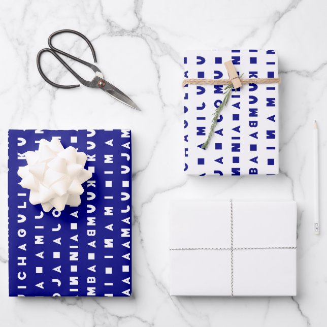 7 DAYS OF KWANZAA WRAPPING PAPER SHEET (Front)