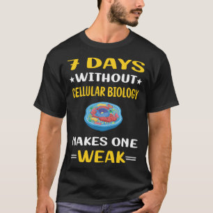 7 Days Without Cellular Biology Biologist T-Shirt