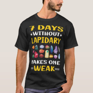 7 Days Without Lapidary Lapidarist T-Shirt