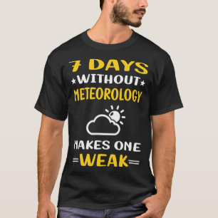 7 Days Without Meteorology Meteorologist T-Shirt