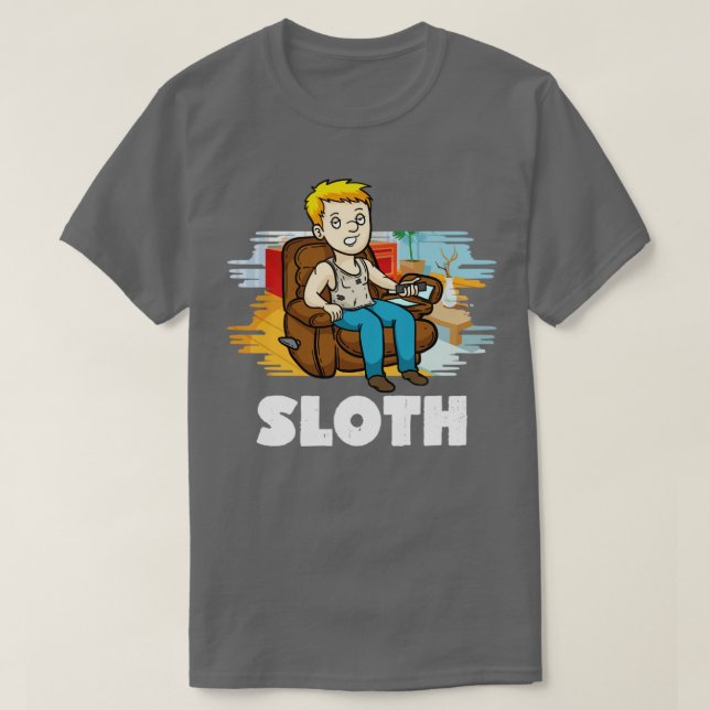 7 Deadly Sins Sloth Halloween Costume T-Shirt (Design Front)